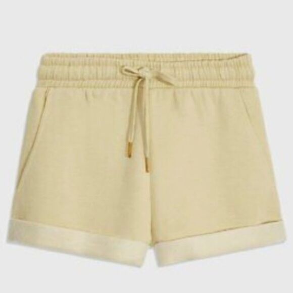 WeWoreWhat, Pale Pastel Yellow Rolled Hem Shorts - Picture 12 of 15
